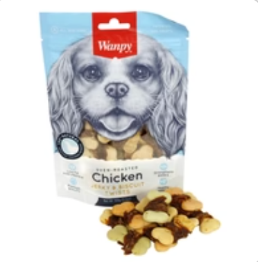 Wanpy Imwanpy Geröstetes Hühnerfleisch / Biskuit-Twists